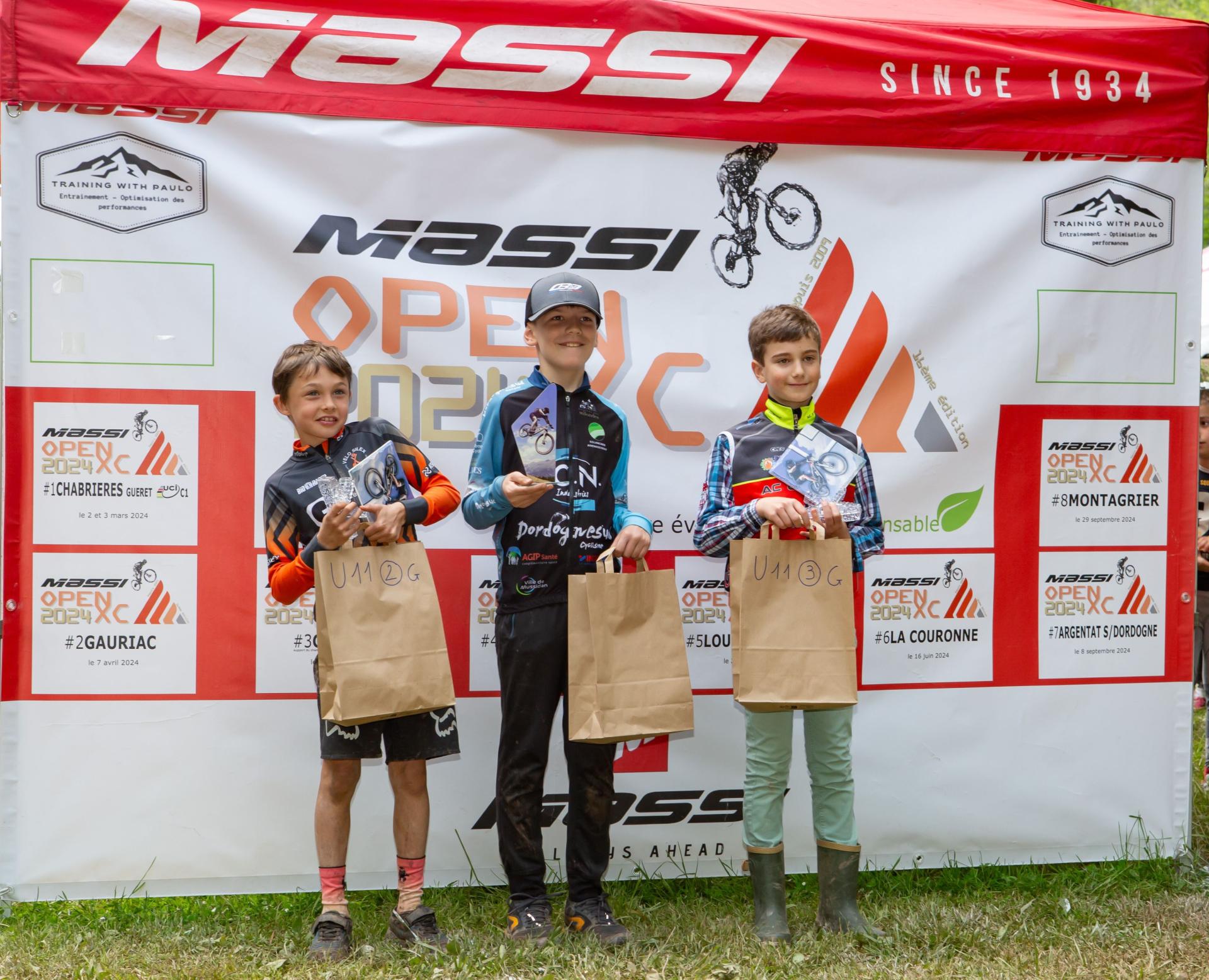 Podium U11 Garçons
