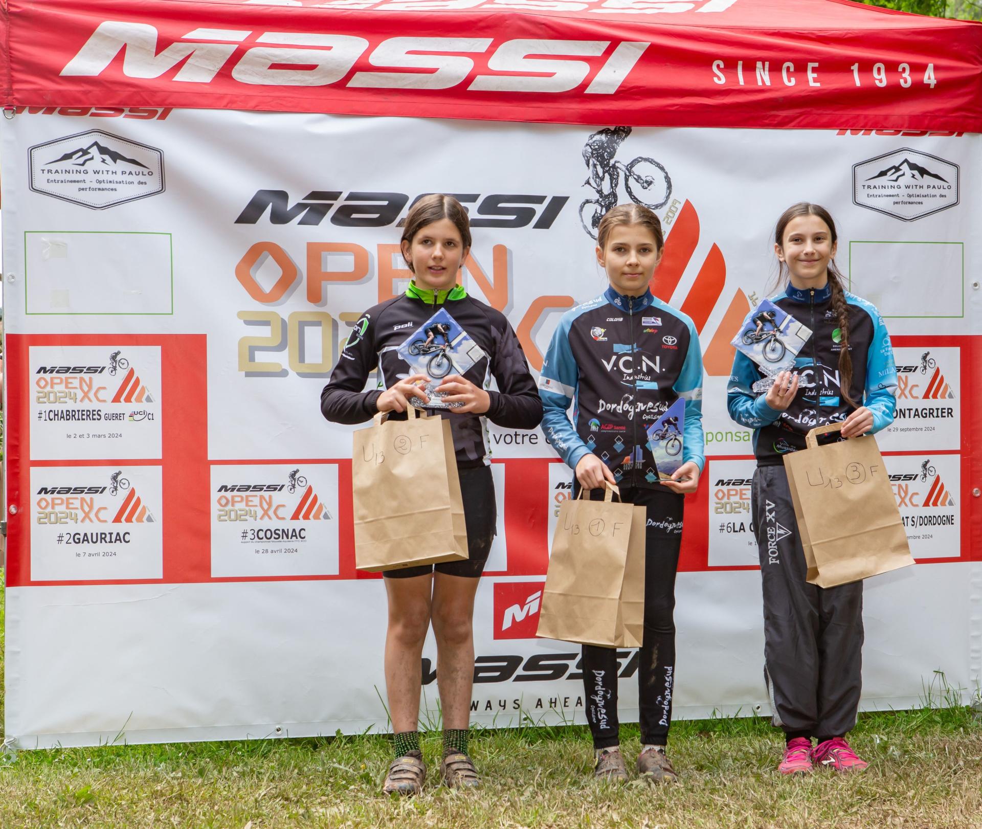 Podium U13 Filles